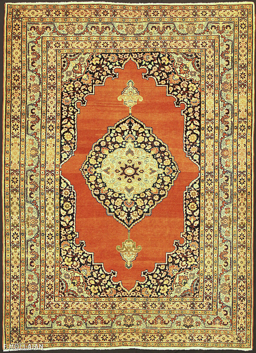 Tapis Persan Antique Tabriz Hadji djalili n°:55677682